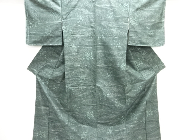 JAPANESE KIMONO / TOKAMACHI TSUMUGI / UNUSED / WOVEN FLOWER